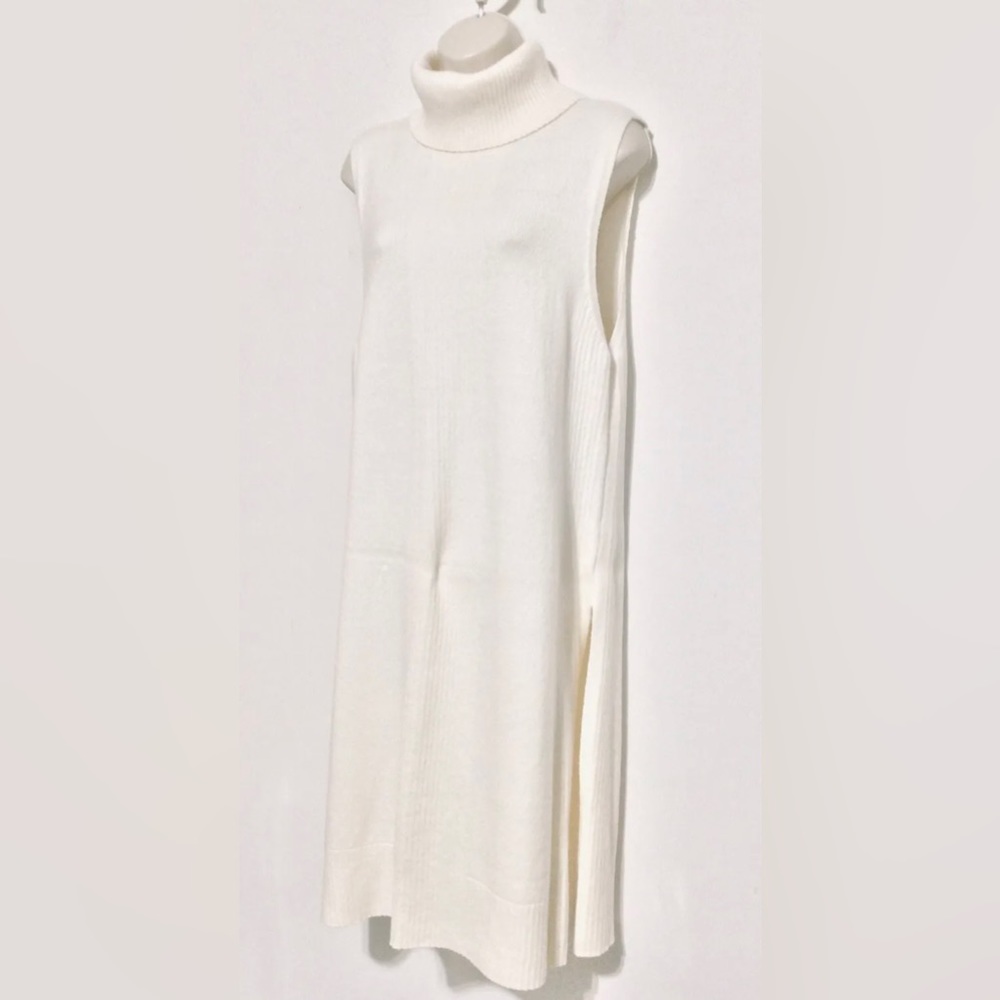 White House Black Market Tunic Sweater Dress/Vest/Tunic, Cream, Size XS